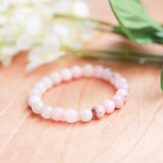 Cherry Blossom jasper - 6.25 inches unstretched