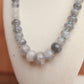 Graduated Smokey Quartz Necklace with Ombre Seed Bead Spacers