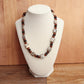 Silkworm and Vintage Glass bead Necklace