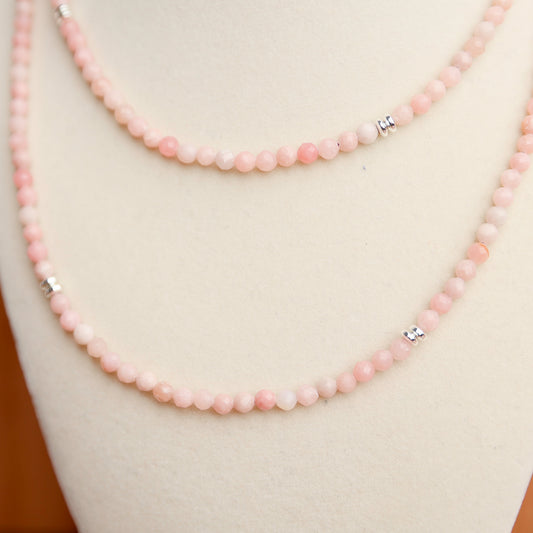 Pink Opal Wrap necklace