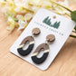 Wood and Acrylic Dangle Earrings