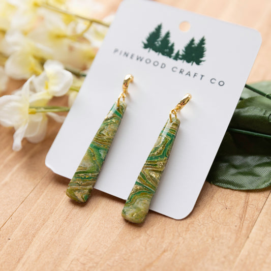 Green Agate Inspired Earrings