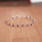 Squiggly Bracelet - Amethyst two toned