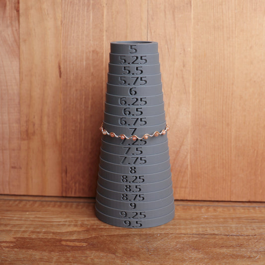 Squiggly Style Sunstone Two Tone Bracelet