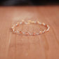 Squiggly Style Sunstone Two Tone Bracelet