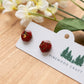 Red and Green Hexagon Studs