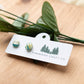 Ocean Breeze Teardrop Stud Earrings