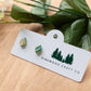 Emerald Tide Teardrop Stud Earrings