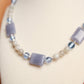 Lavender Gemstone & Gray Moonstone Necklace