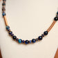 Galaxy Tiger Eye, Lapis & Hematite Necklace