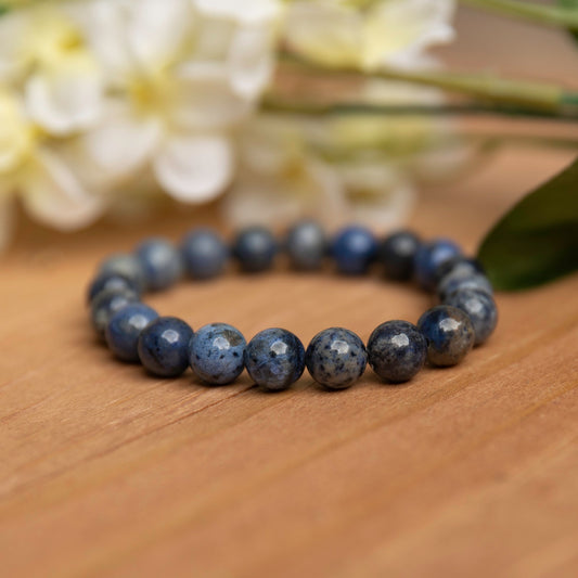 Dumortierite Gemstone Bracelet – Focus, Confidence & Calm