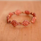 Czech Glass w/ Rose Gold Plated Spacer - 7 inch