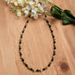 Dalmatian Jasper & Black Obsidian Necklace – 18.5” with 2” Extender