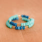 Dyed Jade & Hematite Spacer Bracelet
