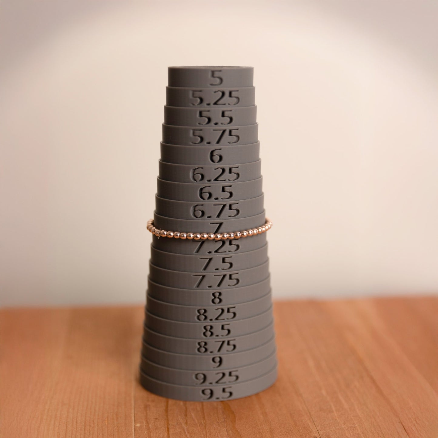 Rose Gold Hematite Bracelet - 7 in