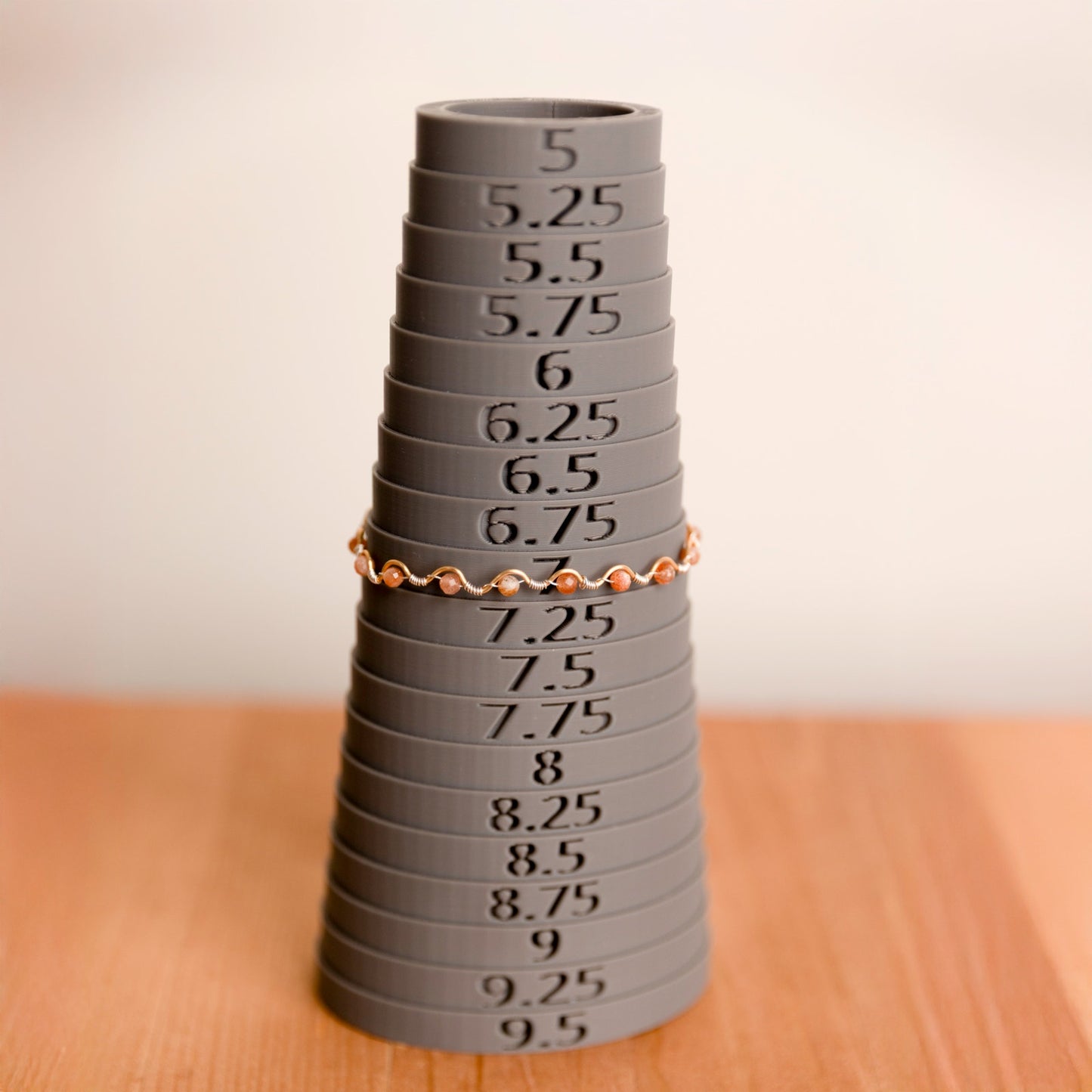 Arusha Sunstone Two-Tone Wire Wrapped Bracelet